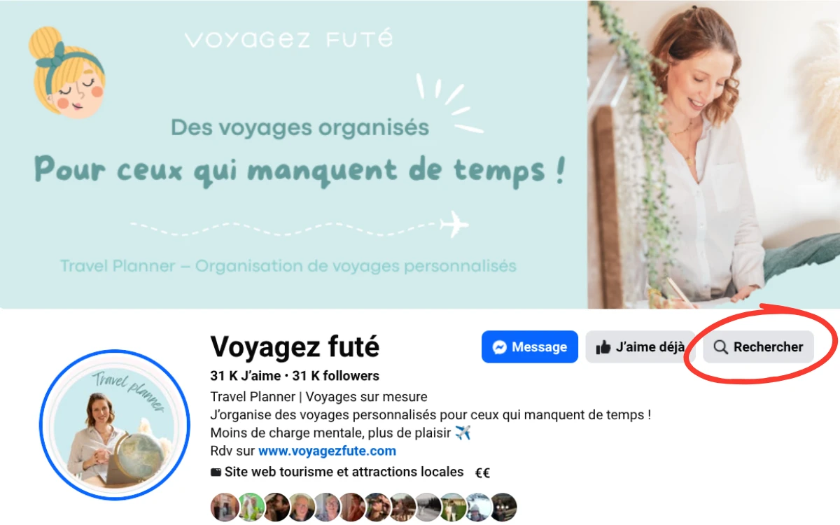 Cliquez sur la loupe et inscrivez 