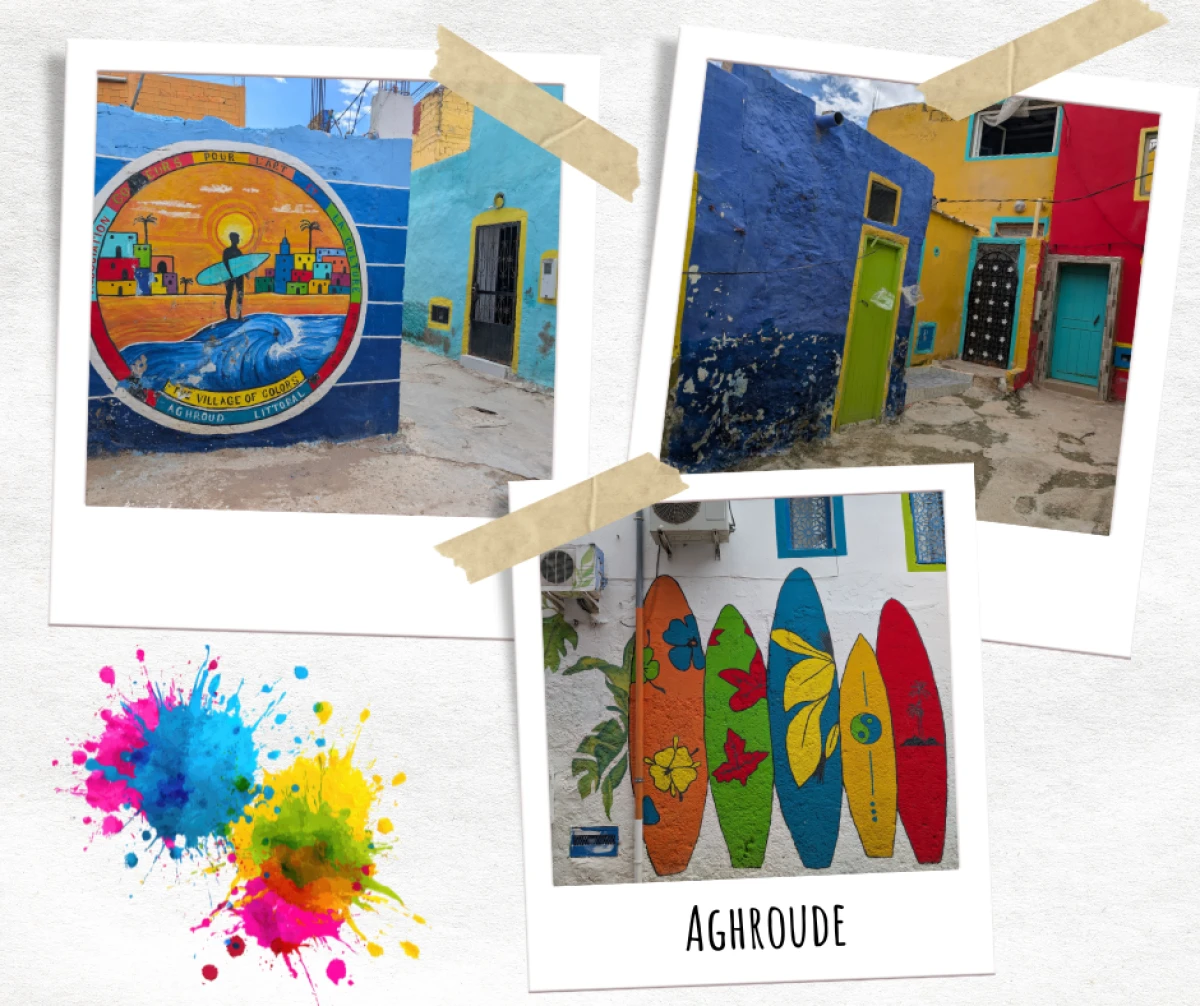 Aghroude le village coloré en front de mer&nbsp;