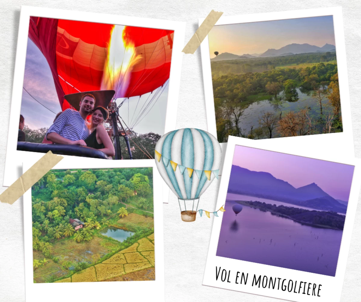 Un vol en Montgolfière au Sri Lanka, à faire dans la région de Sigiriya !